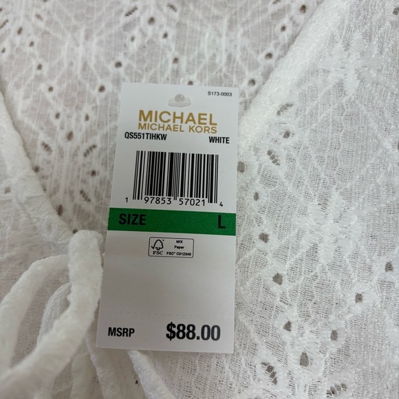 Michael michael Kors Womens Lace V-neck tops size Large - Picture 7 of 10